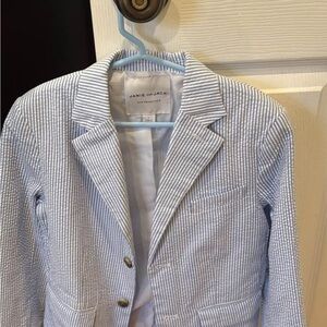 Janie and Jack Blue Striped Sport Coat